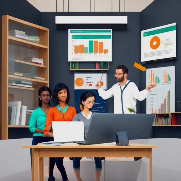 Group of professionals attending a skill upgrade training session